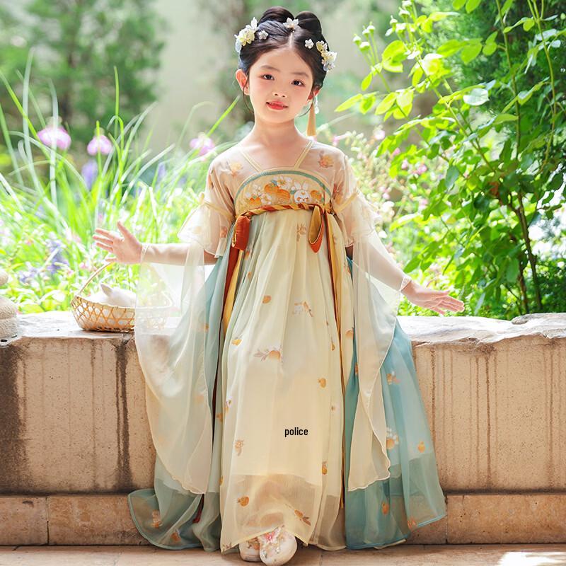 Anneyol Girls' Summer Hanfu Princess Dress