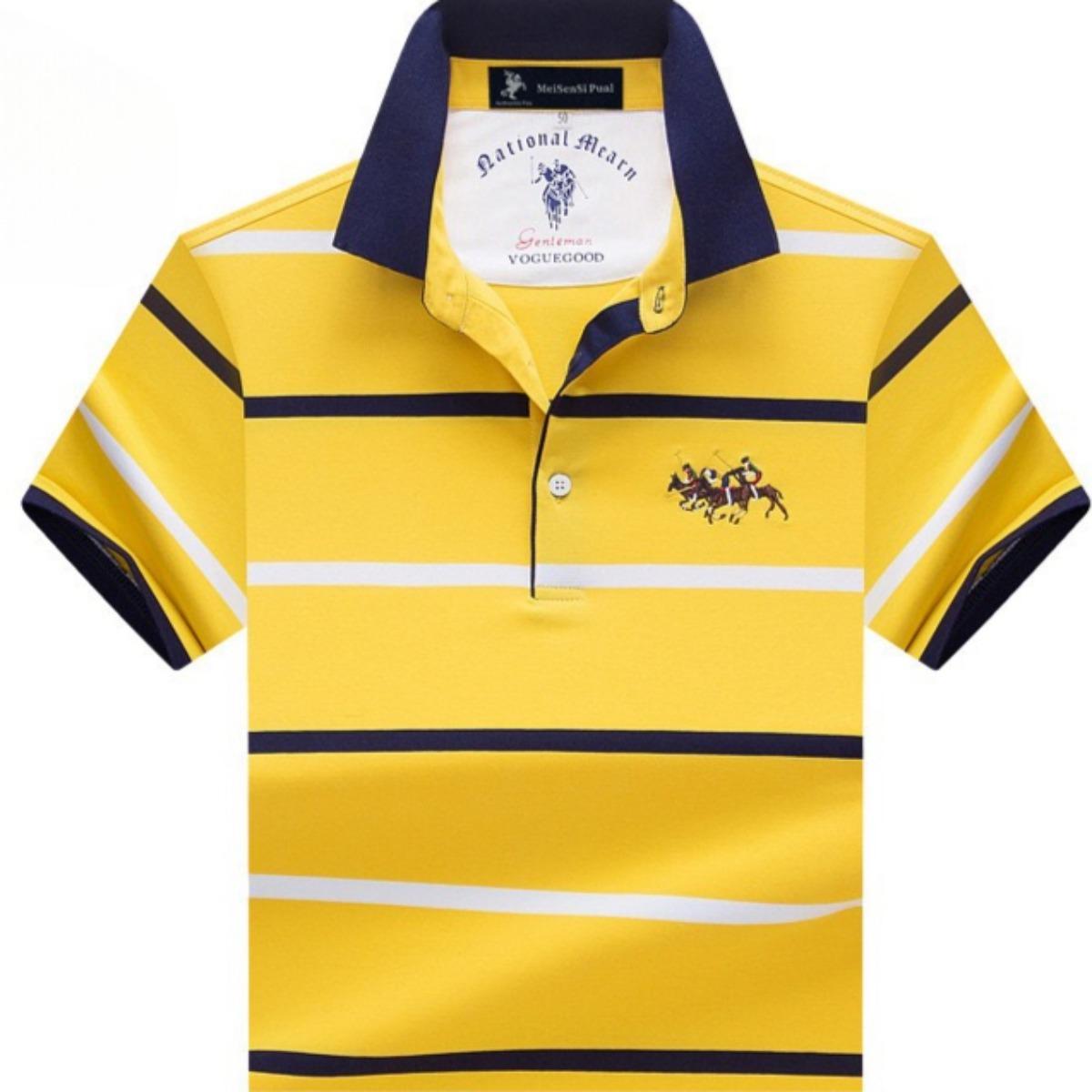 STORN Poloshirt Heren Nieuw Heren Korte Mouw Poloshirt Heren Geborduurd Top Kleding Heren Business Casual Poloshirt XL