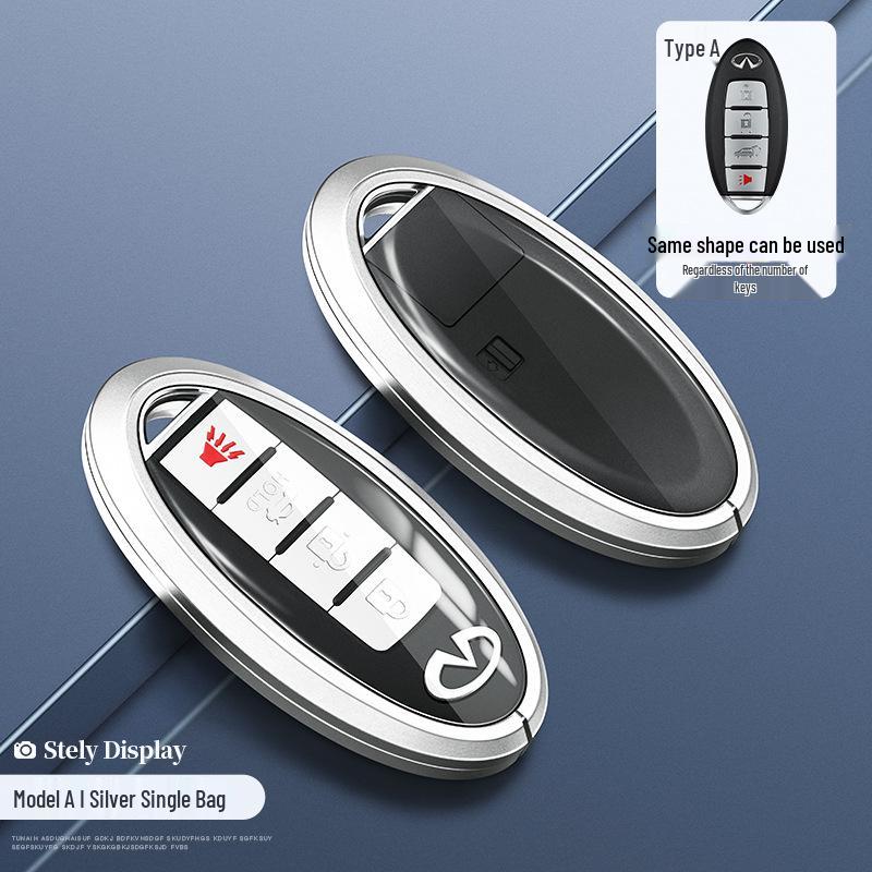 Infiniti Q50L/QX50/Q70L Key Case - Full-Cover Shell for G25/FX35 with Buckle