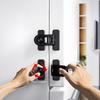 4pcs Safety Locks, Easy Installation of Refrigerator Freezer Door Locks, No Need for Drilling, Suitable for Cabinets and Drawers