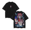 Japan Anime Demon Slayer Printed Tshirt Mens and Womens Washed Tshirt High Quality Vintage Cotton Tshirt YK Tops