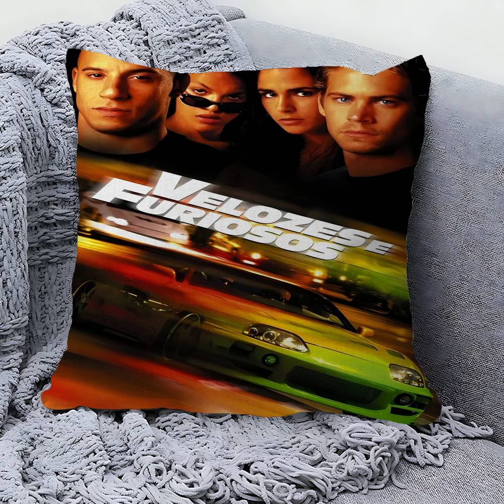 Fast And Furious Classic Pillow Cushion Cover Pillowcase Living Room Sofa Home Decor Customized