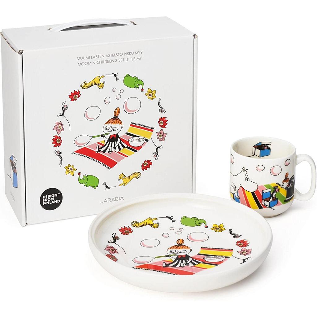 Moomin by ARABIA Dinnerware Set Little My 1023463 [Officially Imported] Children's (Mug & Plate) - (Boxed)