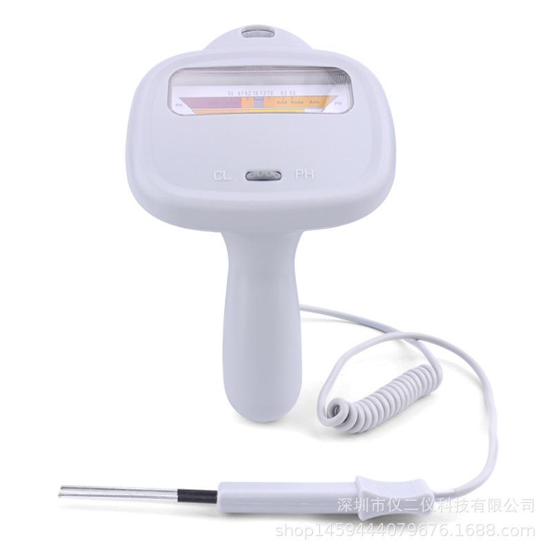 

CL2&PH Tester Portable Residual chlorine detector Water quality analyzer for Drinking water Spa Swimming Pool aquarium білий