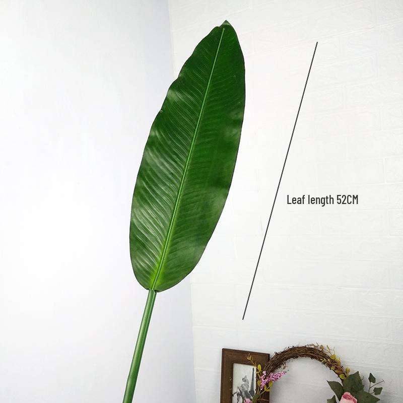 Premium Banana Leaf Simulation Plant with Over-Glued Hand Feel