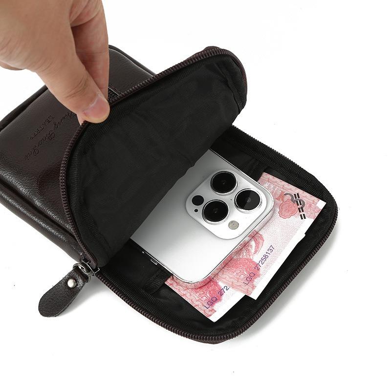 New Shoulder Bag Multifunctional Men's Mobile Phone Bag Wear Belt Sports Oblique Span Lanyard Waist Bag