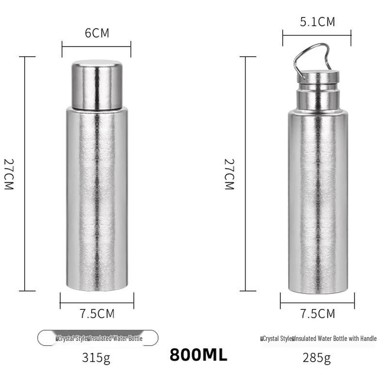 ZHOUYUEHENGSHENG 800ML Pure Titanium Insulated Mug