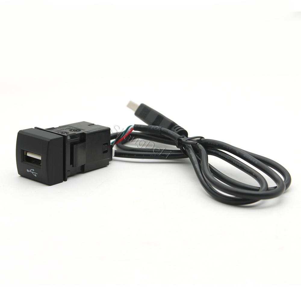 For Toyota Camry Corolla Rav4 Land Cruiser Prado 2018 2020 Car USB Input Adapter Audio Radio u-disk flash Socket Interface Cable