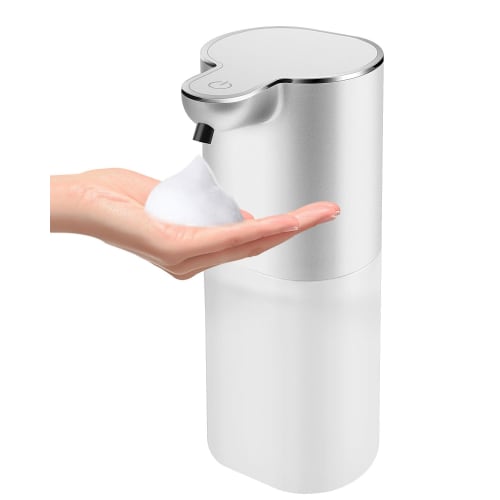 Cheftick Automatic Foaming Hand Soap Dispenser, 400ml, 4-Level Flow Rate, Wall-Mounted, Rechargeable, Suitable for Kitchens, Bathrooms, and More, Tran