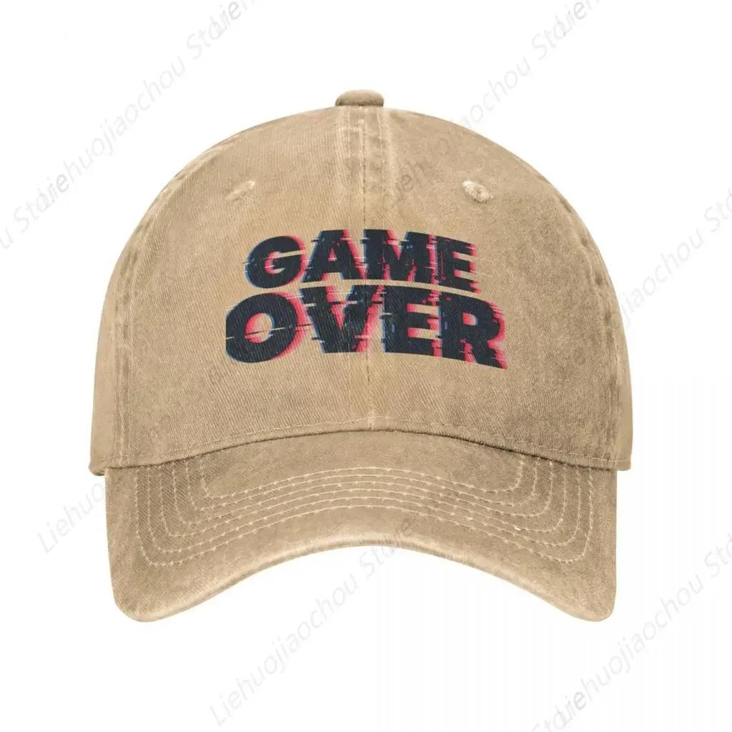 Game Over Baseball Cap Hat Beach Funny Hat Christmas Hats Cap Women Unisex'S