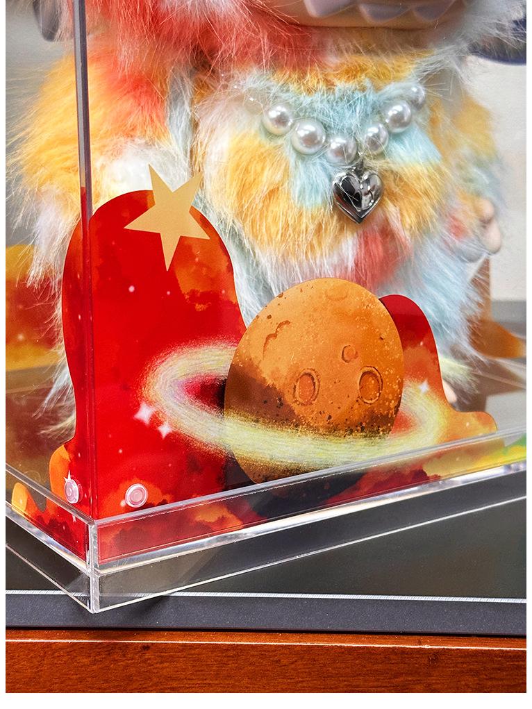 Labubu Treasure Vault Acrylic Display Box - Dustproof and Transparent for Trendy Toy Storage