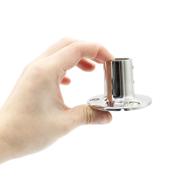 Båt Håndrekksbeslag - 90 Grader 7/8" Rund Base - Marine Rustfritt Stål Båtdeler Tilbehør