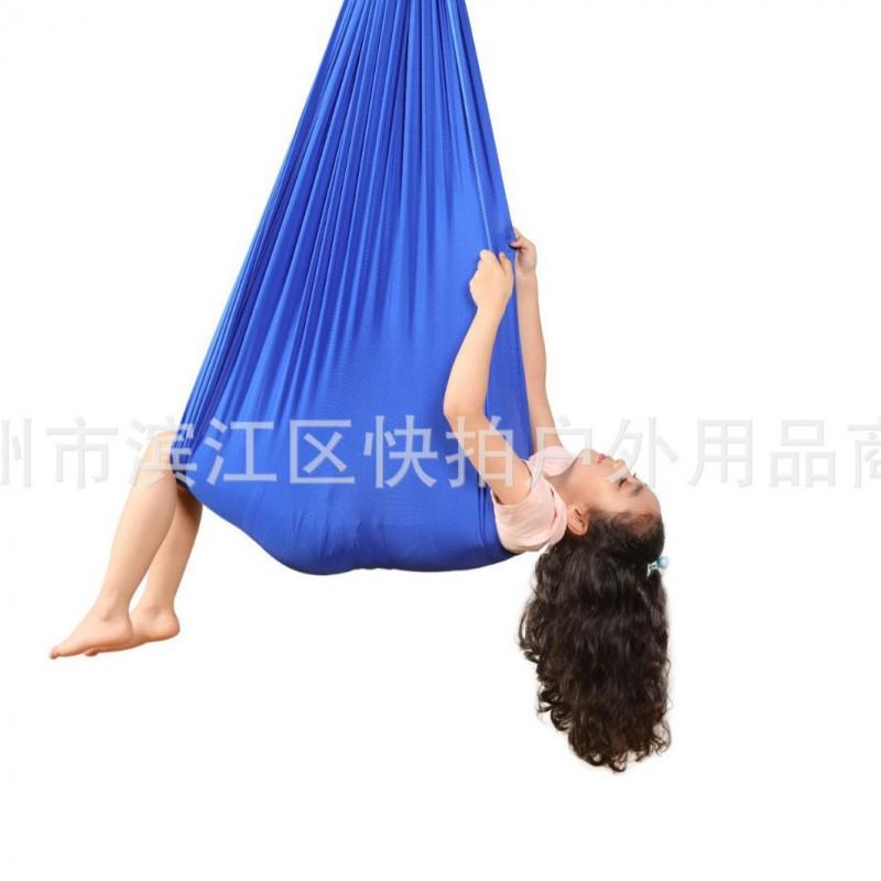 Kids Sensory Yoga Hammock Swing With Elastic Fabric 100x280cm 150x280cm Indoor Play Therapy Calming Space