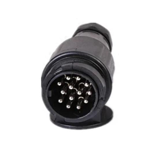 ISO 1724 7 Pin 12V Trailer Plug Socket Truck Trailer Accessories Heavy Duty Connector