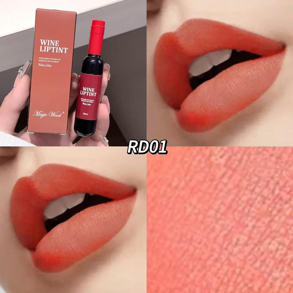 Red Wine Bottle Long-Lasting Lip Tint & Gloss No-Transfer Lip Stain