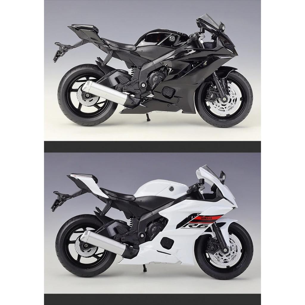 Welly 1/12 Yamaha YZF-R6 Alloy Racing Motorcycle Model Diecast Metal Street Sports Motorbike Model Collection Childrens Toy Gift