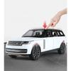 Escala 1/24 Land Rover Range Rover SV2022 Modelo de Carro Diecast de Liga Veículo Off Road Som e Luz Presentes para Crianças Presentes com Crianças
