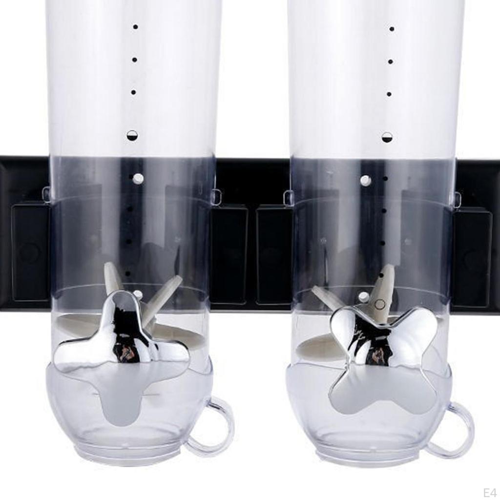 Dry Food Cereal Dispenser Candy Jar Multifunction 1.5L Each Kitchen Storage Container Wall