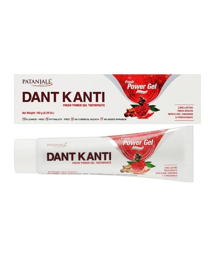 Toothpaste The Power of Fresh Gel Patanjali Dant Kanti Fresh Power Gel Toothpaste