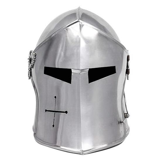 

Medieval Barbute Helmet Role Play Knight Wearable Steel Helmet
