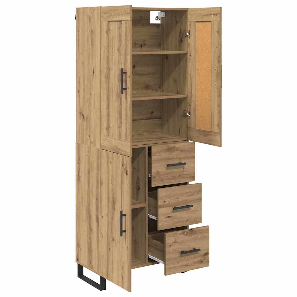 Highboard Artisan Oak 69.5 x 34 x 180 cm Particleboard