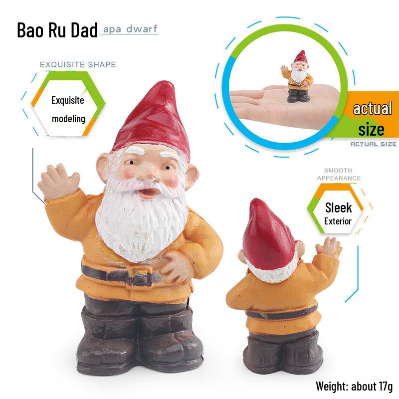 Cross-border Christmas Elf & Goblin Figure Set for Micro-landscape Decoration and Garden Ornament