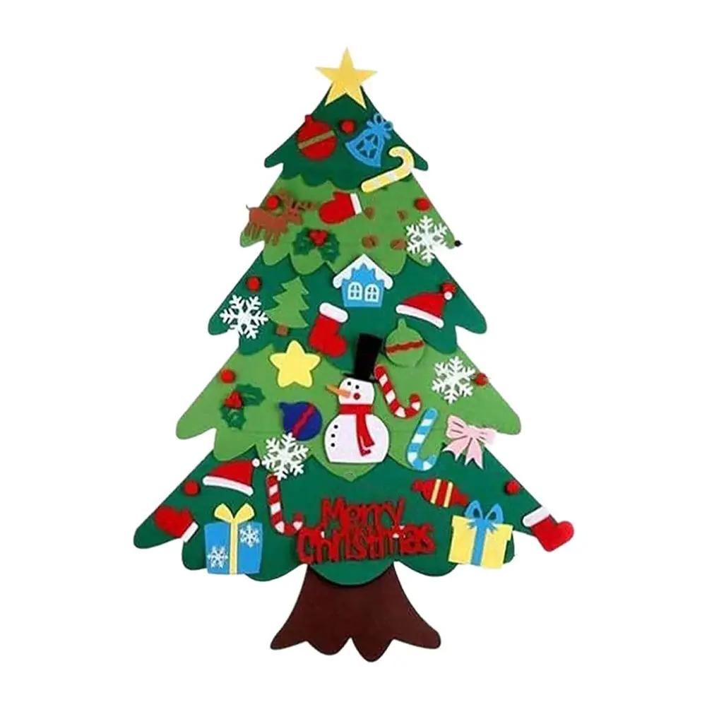 

Holiday Felt Festive Tree Ornament Kit DIY 3D Puzzle Craft for Kids Featuring Layered Felt Design for Seasonal Home Decoration China Mainland