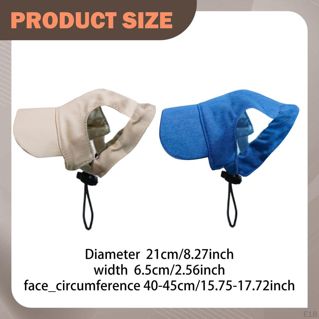 Adjustable Dog Baseball Cap Made of Breathable Canvas with A Wide Brim, Windproof Closure And Ear