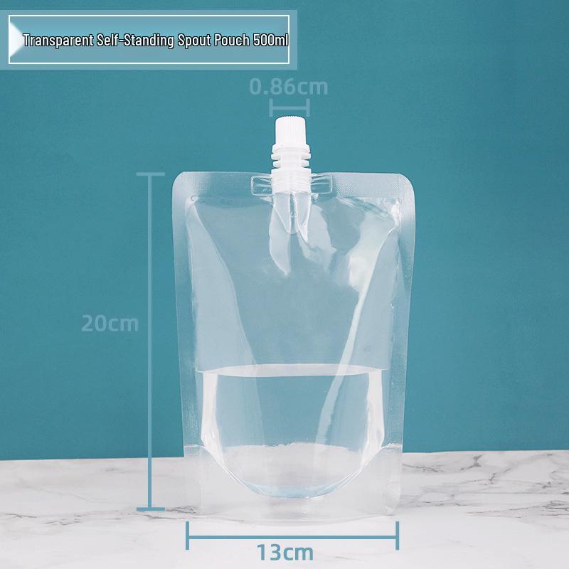 

Прозрачный дой-пак с носиком для сока, соевого молока и жидкой упаковки - Портативный пакет для воды на вынос