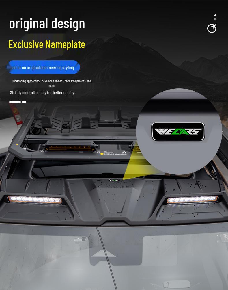 BYD Fangbao Leopard 5 Roof LED Spotlight Spoiler for Off-road Luggage Rack Modification