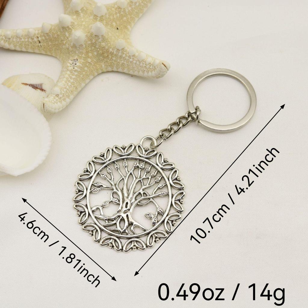 Tree of Life Round Keychain Pendant - Best Seller