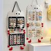 Wall-mounted Felt Hair Clip Storage Bag Detachable Hair Accessory Organizer  Ear Studs