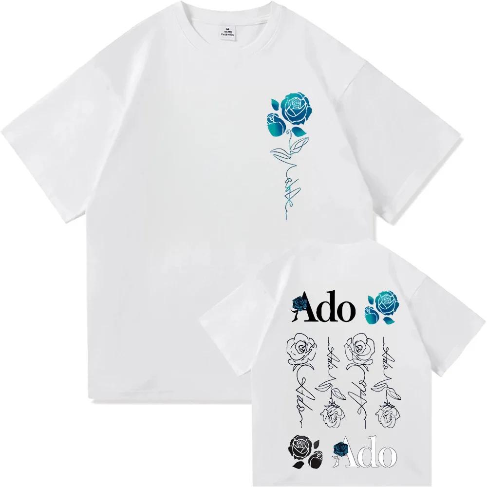 Ado WELTTournee 2026 Hibana T-Shirts Baumwolle Kurzarm Druck Kleidung Damen Herren T-Shirts Tops Unisex T-Shirt Japan Stil