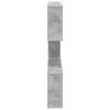 Wall Shelf Concrete Grey 80 x 12 x 79.5 cm Engineered Wood