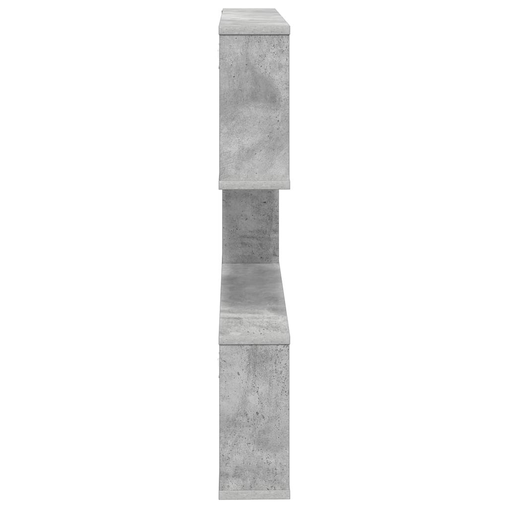 Wall Shelf Concrete Grey 80 x 12 x 79.5 cm Engineered Wood