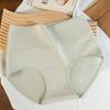 High Waist Antibacterial Breathable Solid Color Cotton Crotch Women Underwear