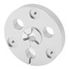 14 7 Inch Reel To Reel Tape Controller Aluminum Alloy Nab Hub with Mounting Screws Silver
