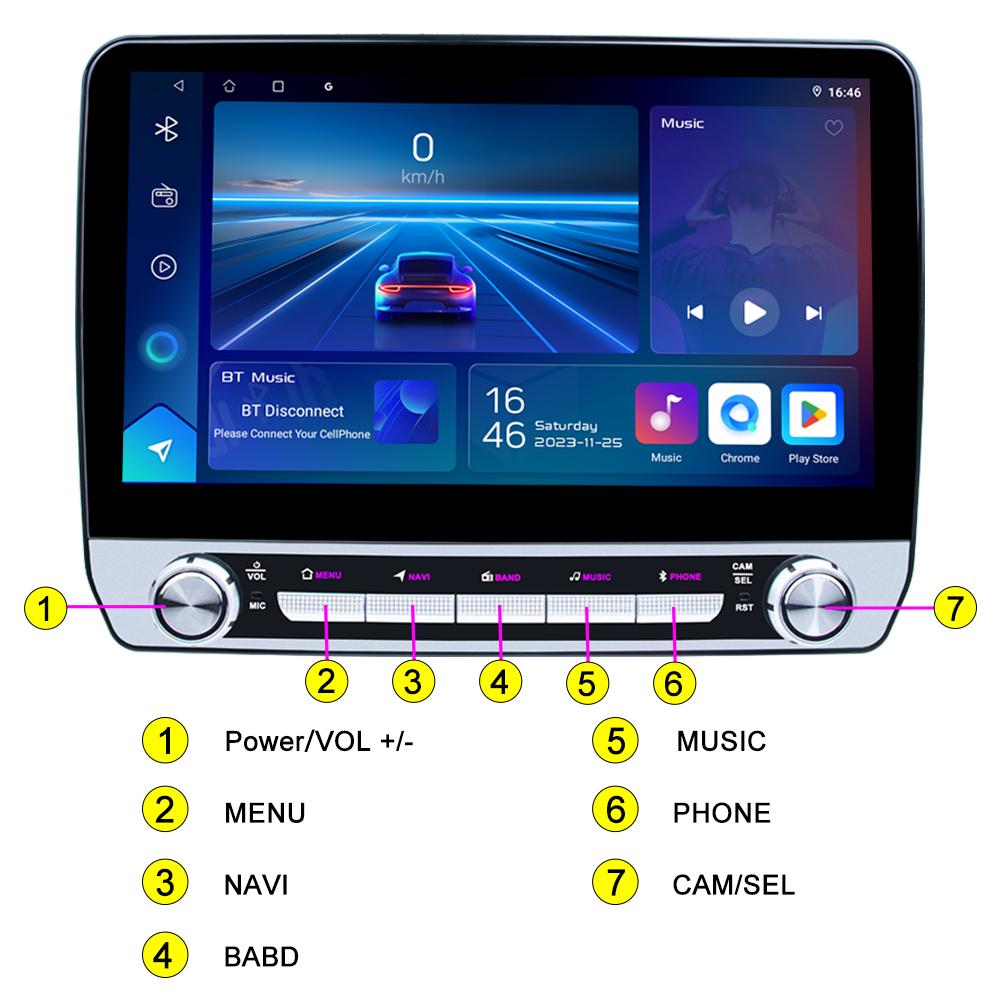 Android Car Radio Multimedia Video Player IPS 4-core Intelligent Systems Navigation GPS 2din Audio