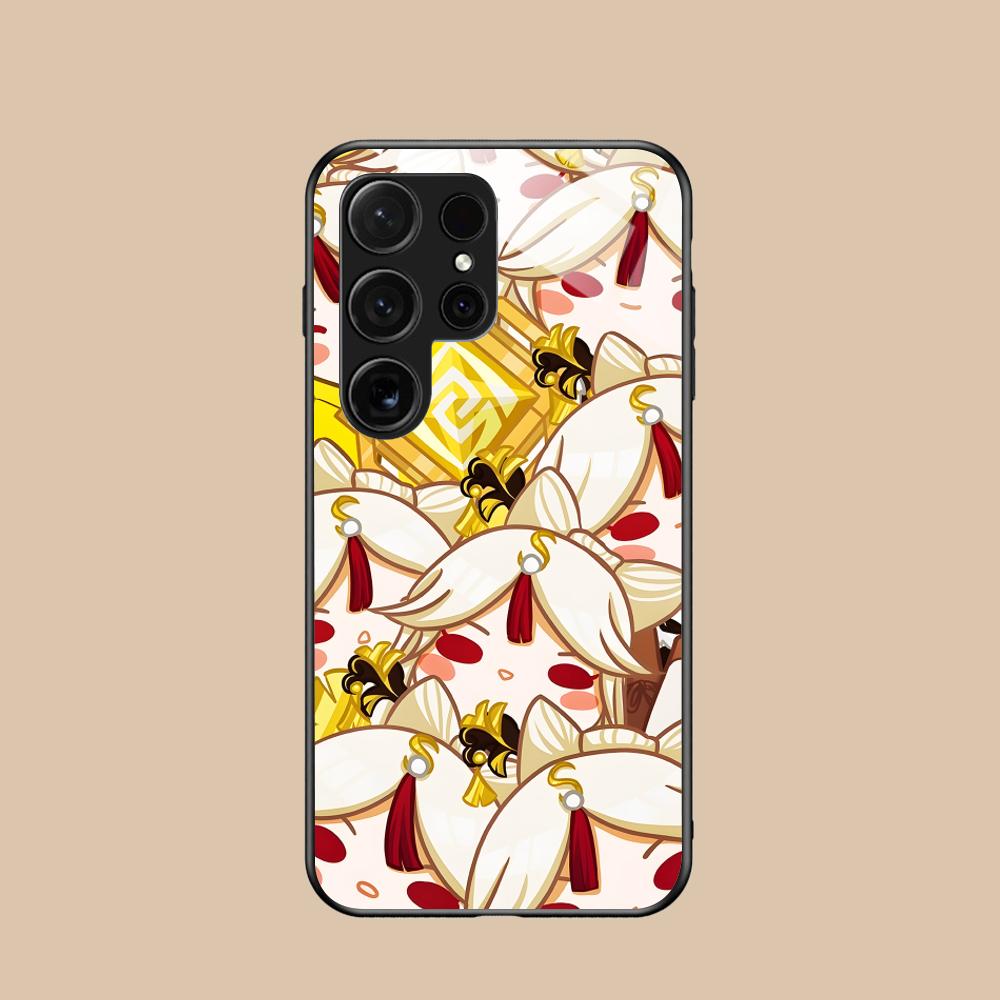 Game GI Ningguang Glass Mobile Phone Case for Samsung Galaxy S26 S25 S24 S23 S22 S21 S20 Note20 Plus FE Ultra Colorful Cover