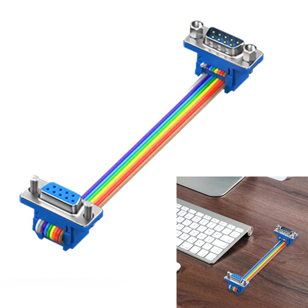 Straight Through RS232 Serial Extension Cable 9Pin Male to Female Connecting Line for Peripheral Connectivity