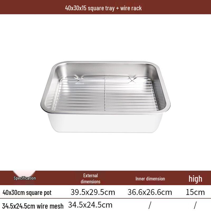 Xihe Stainless Steel Deep Rectangular Basin with Filter Tray