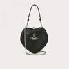Vivienne Westwood Direct Import Vegan Bell Heart Frame Pulse Bag Black
