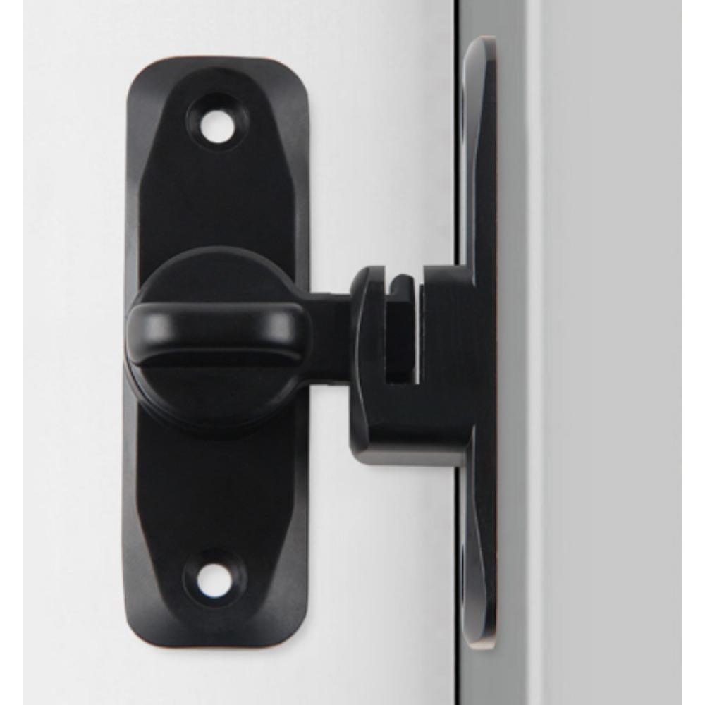 

90° Double Door Latch Retro Sliding Door Lock Used for Kitchen, Bedroom,Study ,Bathroom Indoor Doors Accessories чорний