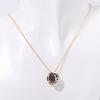 Twelve Zodiac Constellation Necklace - Double-sided Pendant Necklace with Zirconium Drop Pendant and Hollow Chain Around The Collarbone.