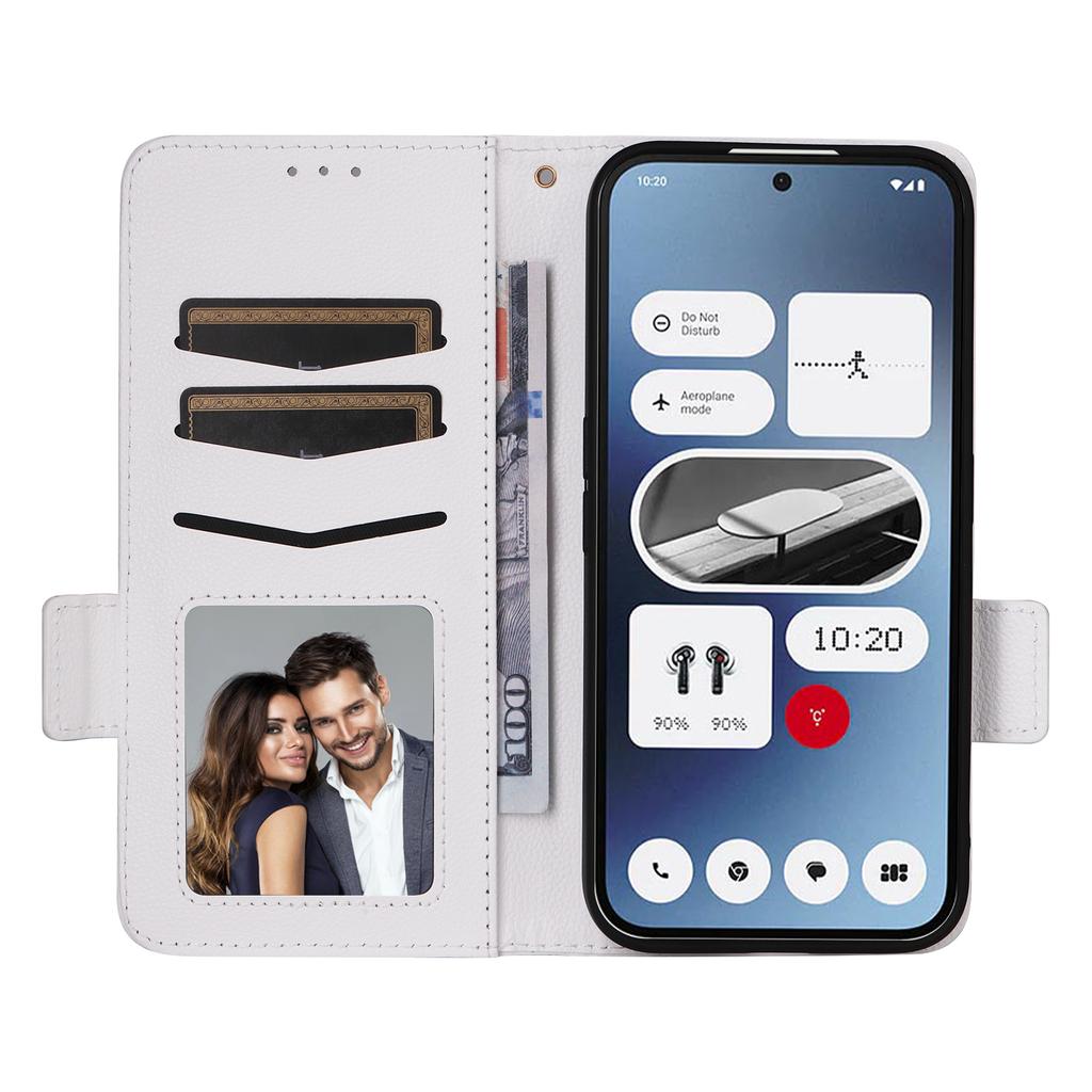 Pentru Nimic Telefon (2a) Plus/Telefon (2a) Husă cu Curea de Mână Textură Litchi Piele PU Portofel Husă Telefon