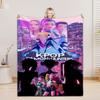 KPOP D-Demon H-Hunters Flannel Blanket For Office Home Camping Nap Leisure Blankets Birthday Gifts For Girls Home Decor