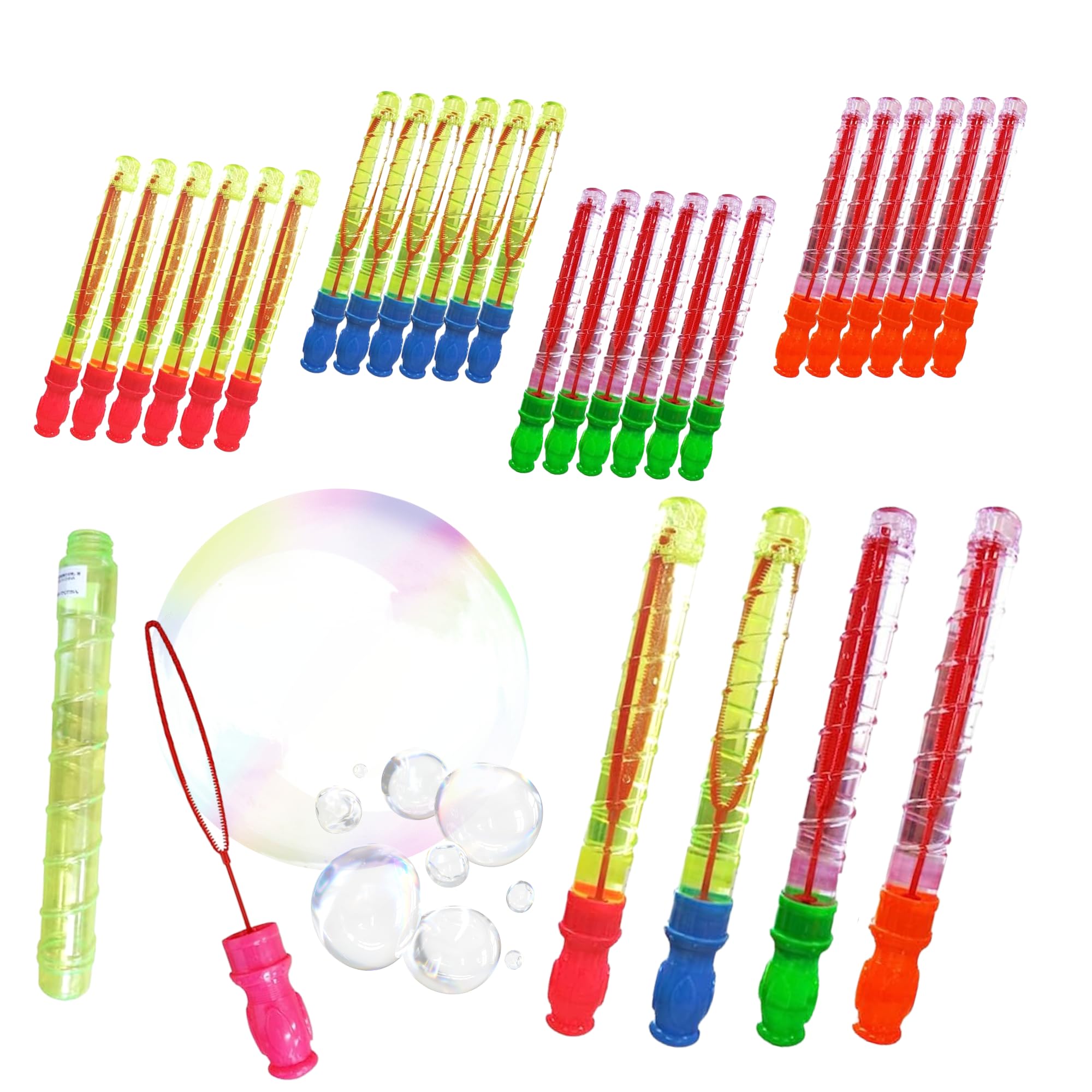 

Палочки х набор палочки тип к пушистый Идеально для и [БОЛЬШОЙ Пузырь] 24 штуки Легко держать [Большая вместимость/простое использование/большие пузыри] мероприятия, фестивали, ярмарки!