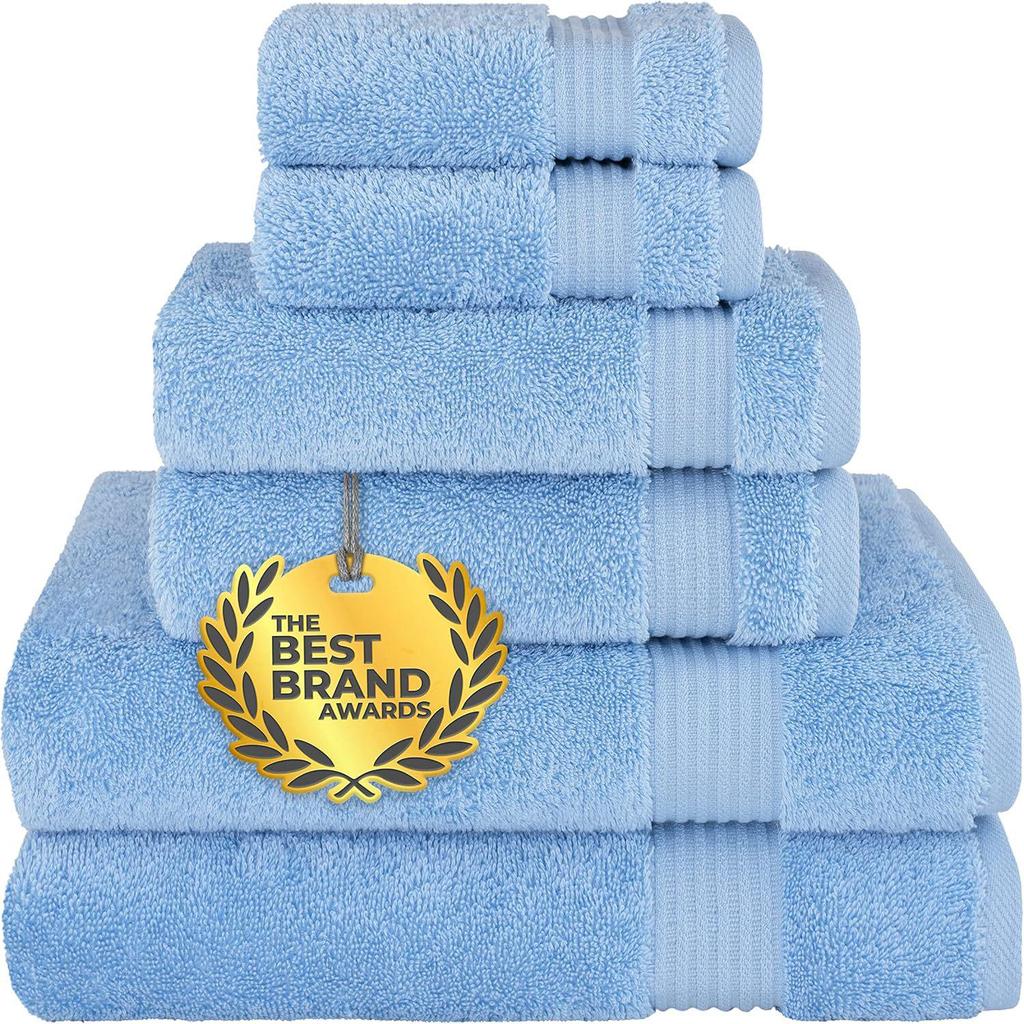 Soft, Absorbent Men's Multi-Color Thick Cotton Bath Towel Set with Code for Vacuum Packing