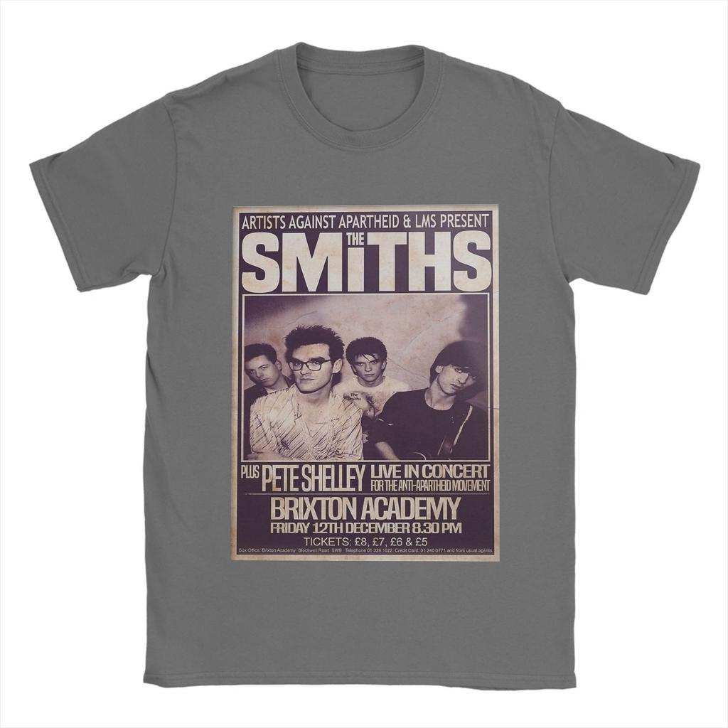 The Smiths    T-Shirts for Men 1986 The Final Concert Novelty Pure  Tees Round Collar Short Sleeve T Shirts Gift Idea Clothes