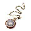 TREEWETO Orologio da Tasca Meccanico in Legno con Numeri Romani a Faccia Aperta Orologio da Taschino Uomo Donna Signora